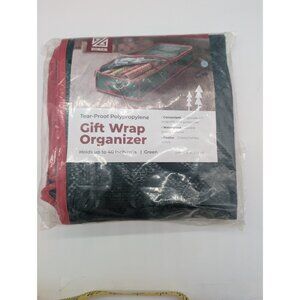 Zober Gift Wrap Organizer 40 Inch Green Waterproof Tear-Proof Polypropylene